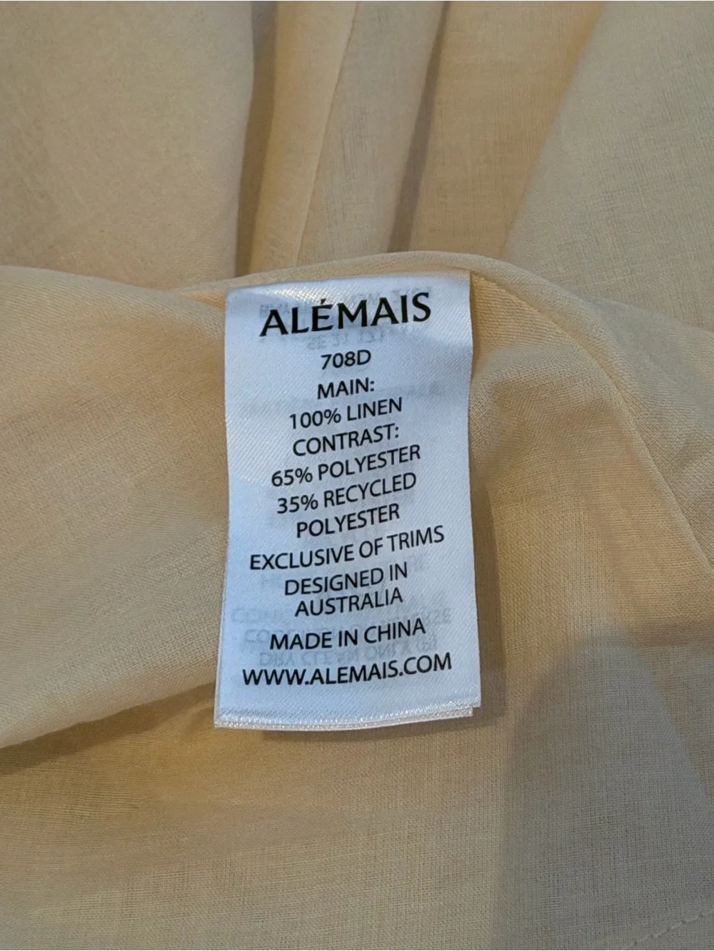 ALÉMAIS Rider Pleat Hem Mini Dress | Linen | Sz US 8 | Equestrian Coastal | NWT - Picture 11 of 11